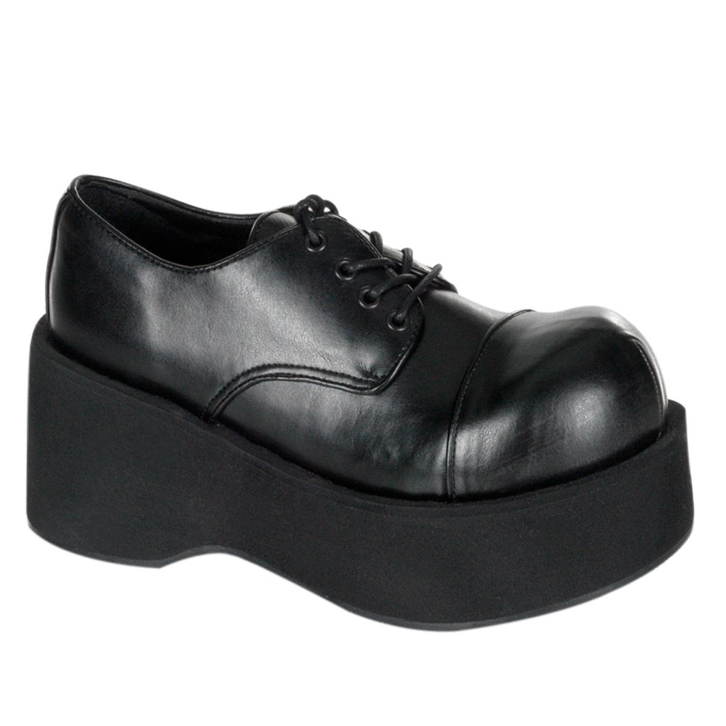 Chaussures Plateforme Demonia Dank 101 Vegan Cuir Femme - Noir 59016-QECR